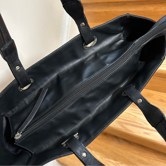 CHANEL Leather Canvas Tote - Picture 4 of 14